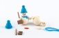 Preview: Bastelsatz Schneemann mit Schaufel blau