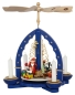 Preview: Pyramide Weihnachtszug blau