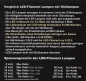 Preview: LED-Filament Kleinschaftkerze 12V/0,25W - E10