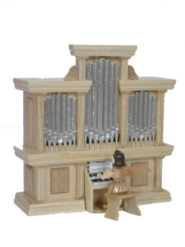 Faltenkurzrockengel mit Orgel (Spielwerk)