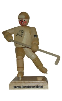 Räuchermann Eishockeyspieler 21 cm