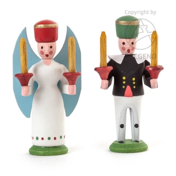 Miniatur-Engel und Bergmann
