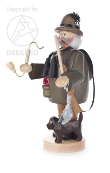 Räuchermann Förster mit Hund & Wildgänsen 22 cm