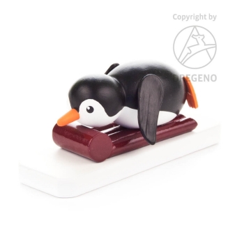 Pinguin "Nichtschwimmer" auf Luftmatratze 