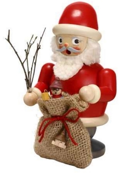 Räuchermann Weihnachtsmann mit Geschenke