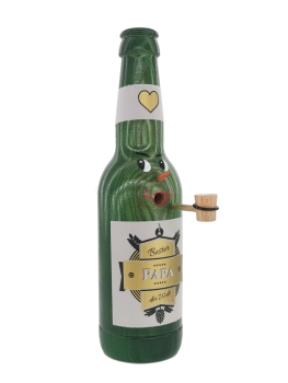 RäucherBierflasche 0,33l Longneck grün "Bester Papa"