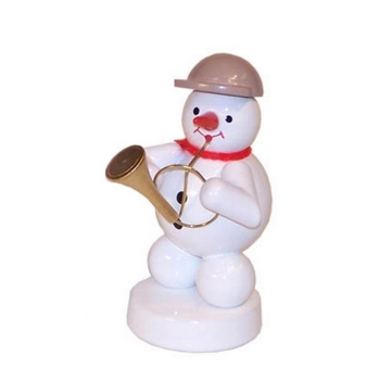 Schneemannmusikant mit Tuba