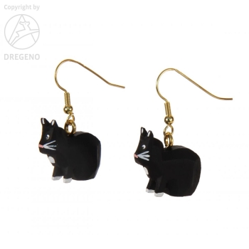 Ohrhänger Katze schwarz (2)