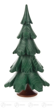 Massivholzbaum grün lasiert 12,5 cm