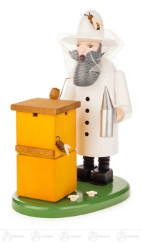 Räuchermann Imker mit Bienen