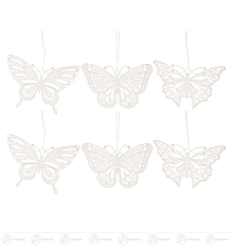 Plauener Spitze - Behang Schmetterlinge Satz 1 (6)