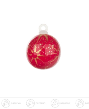 Weihnachtsbaumkugel Sterne 2,5 cm rot