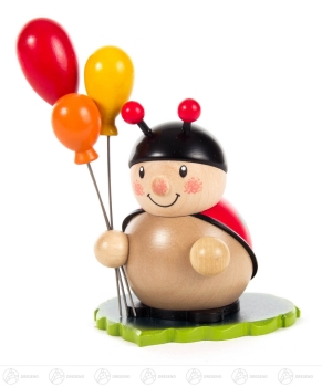 Marienkäfer mit Luftballons farbig