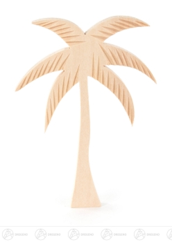 Palme flach geschnitzt 12 cm