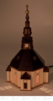 Lichterhaus Seiffener Kirche 22 cm