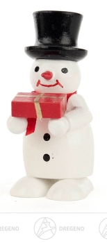 Schneemann mittel mit Geschenk