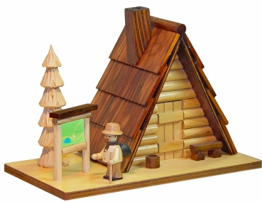Räucherhaus Schutzhütte mit Figur