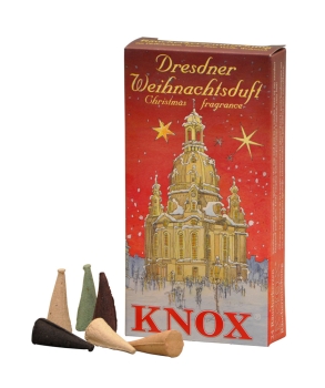 KNOX-Räucherkerzen Dresdner Weihnachtsduft rot