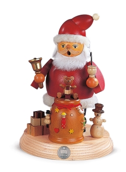 Räuchermann Weihnachtsmann + Sockel 19 cm
