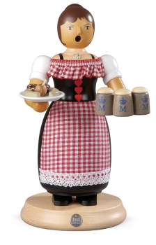 Räuchermann Oktoberfest -Kellnerin 24 cm