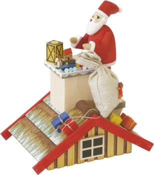 Räucherhaus mit Santa