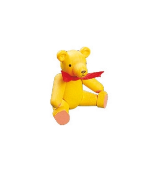 Spielzeugbär beweglich gelb