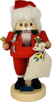 Nussknacker Santa mit Sack 20 cm