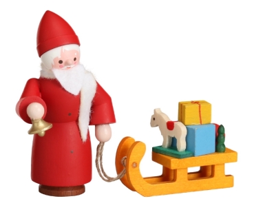 Nikolaus mit Schlitten bunt