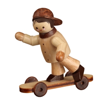 Felix mit Skateboard mini