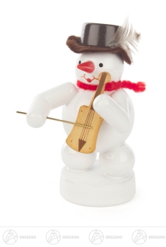 Schneemannmusikant mit Fiedel