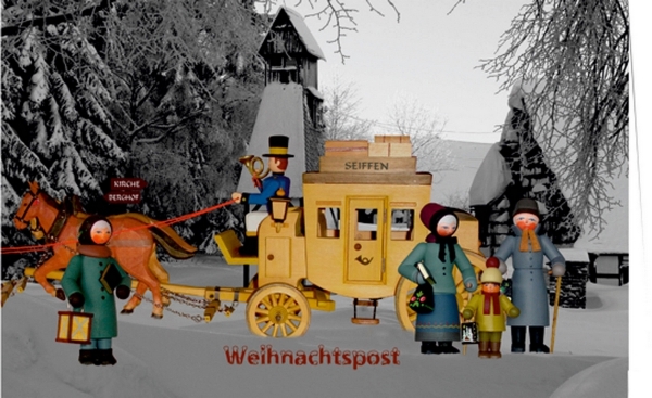 Weihnachtskarte "Erzgebirgische Weihnachtspost"