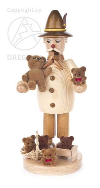 Räuchermann Teddyhändler 25 cm