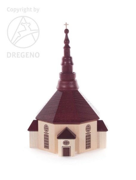 Seiffener Kirche natur 15.5 cm