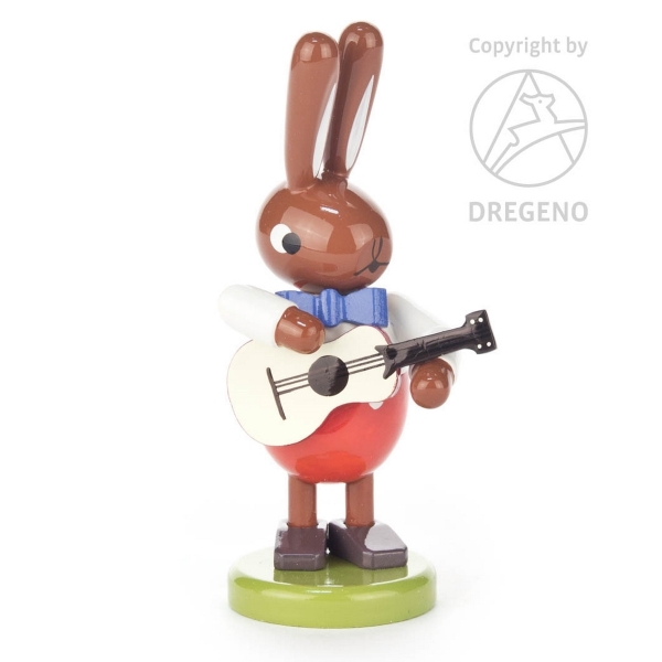 Hase mit Gitarre klein