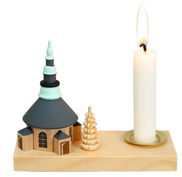 Kerzenhalter Seiffener Kirche
