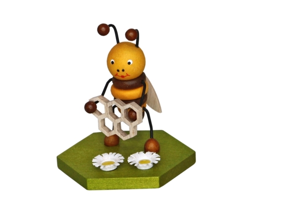 Biene mit Honigwabe