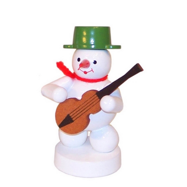 Schneemannmusikant mit Gitarre