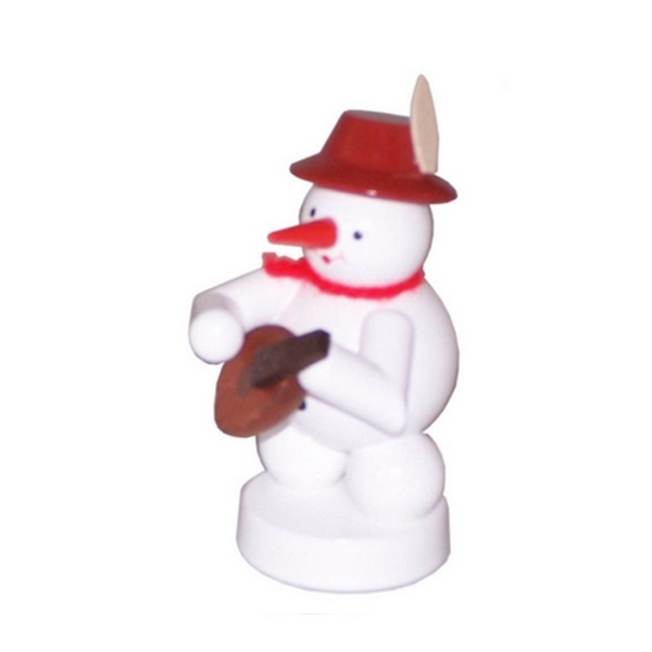 Schneemannmusikant mit Mandoline