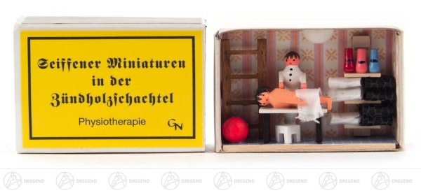 Zündholzschachtel Physiotherapie