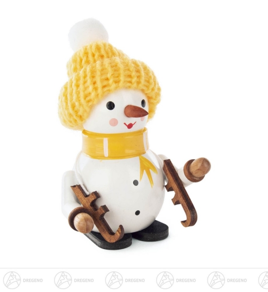 Schneemann Noah mit Schlittschuh