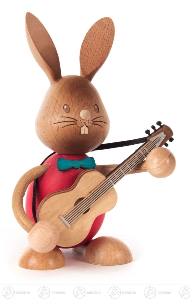 Hase "Stupsi" mit Gitarre