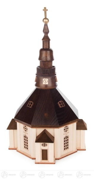 Lichterhaus Seiffener Kirche 22 cm