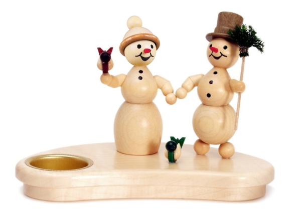 Schneemannleuchter Frau & Mann