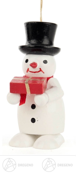 Behang Schneemann mittel mit Geschenk