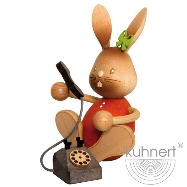 Hase "Stupsi" mit Telefon