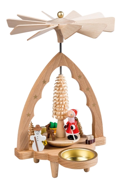 Teelichtpyramide Nikolaus