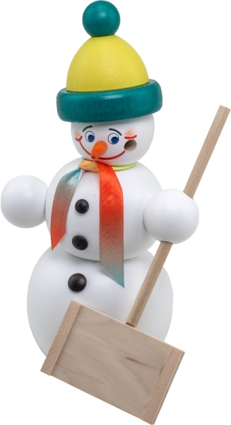 Räucherschneemann Schneeschipper 16 cm