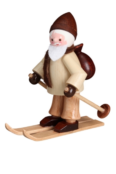 Nikolaus auf Ski natur