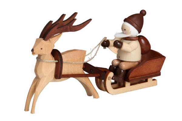 Nikolaus mit Rentierschlitten mini