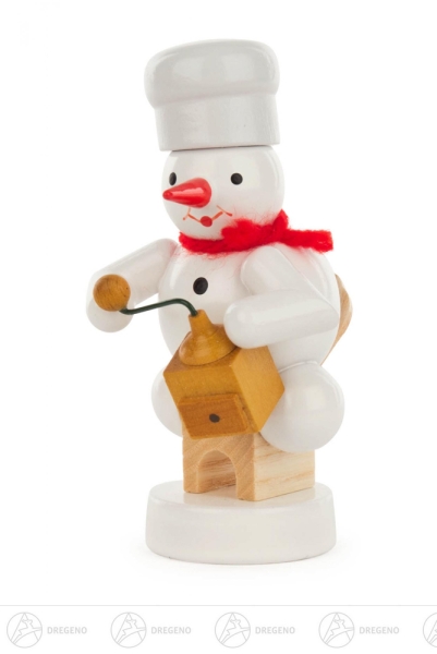 Bäcker-Schneemann mit Kaffeemühle